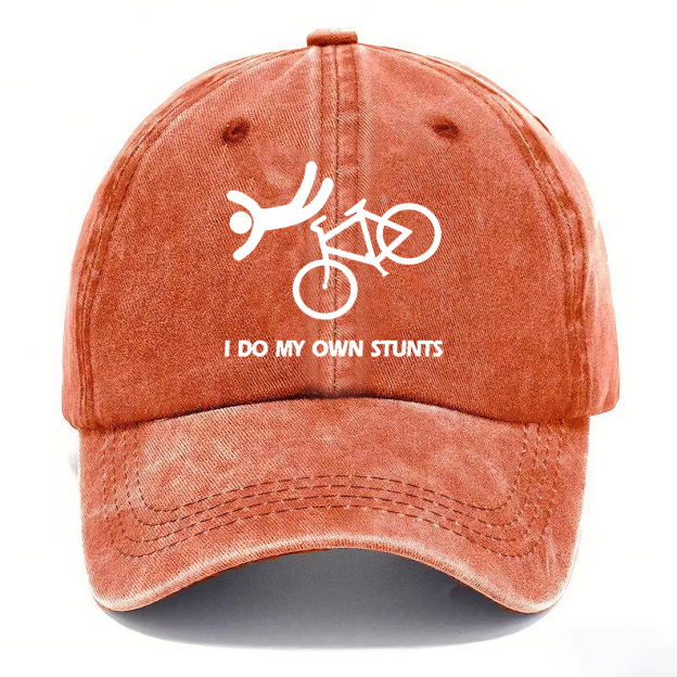 I Do My Own Stunts Hat | Vintage Washed Baseball Cap