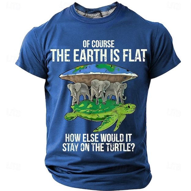 Men's Funny T Shirt Short Sleeve T shirt 3D Print Crew Neck Shirt Fashion Daily Basic Street Casual Black Red Blue Summer Spring Clothing Apparel