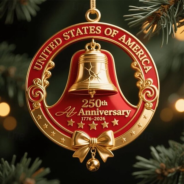 🔥United States 250th Anniversary Bell Ornament