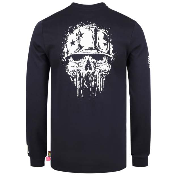 7oz Midweight Flame Resistant Flag/Skull Print Henley T-Shirts NFPA2112 CAT2