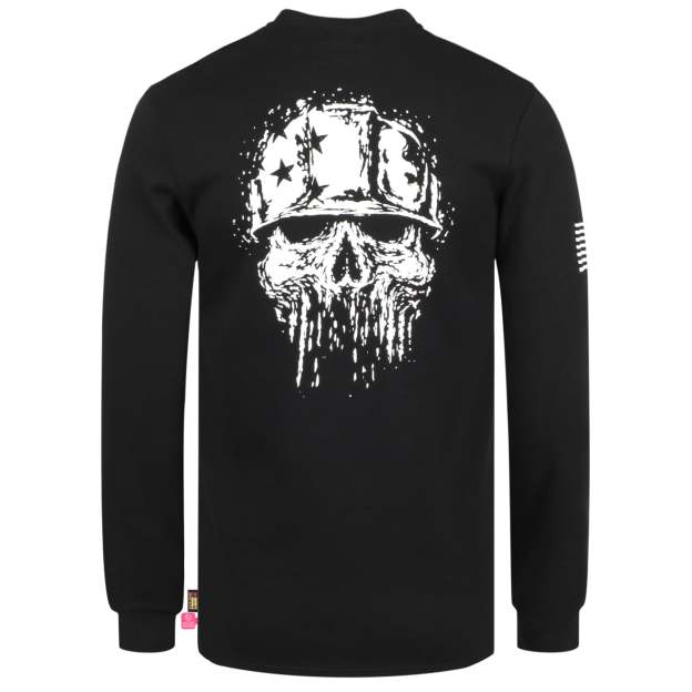7oz Midweight Flame Resistant Flag/Skull Print Henley T-Shirts NFPA2112 CAT2