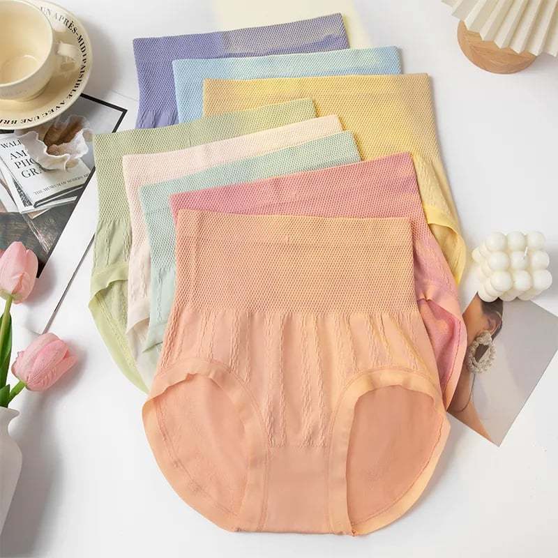 🔥🩲(7 pieces) Antibacterial high waist tummy control panties