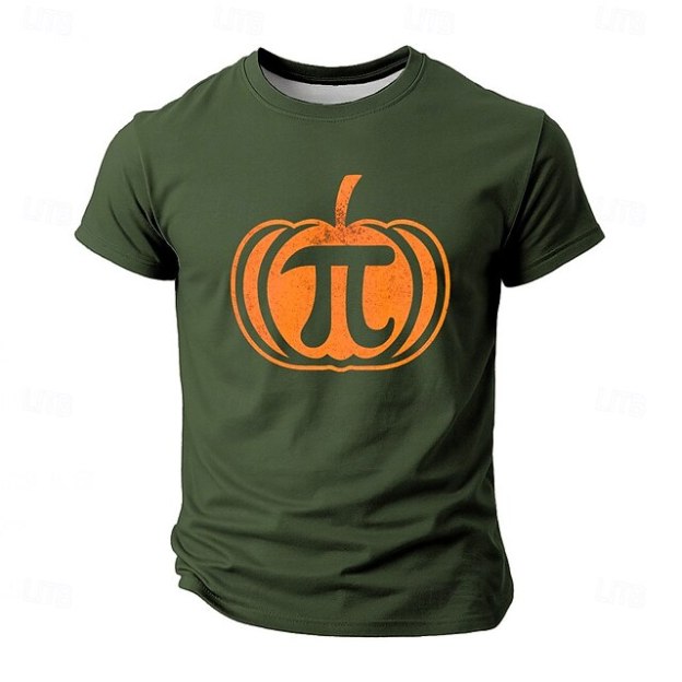 Halloween Men's Funny T Shirt Short Sleeve T shirt 3D Print Crew Neck Shirt Exaggerated Designer Horror Party Street Holiday Black White Blue Summer Spring All Seasons Clothing Apparel