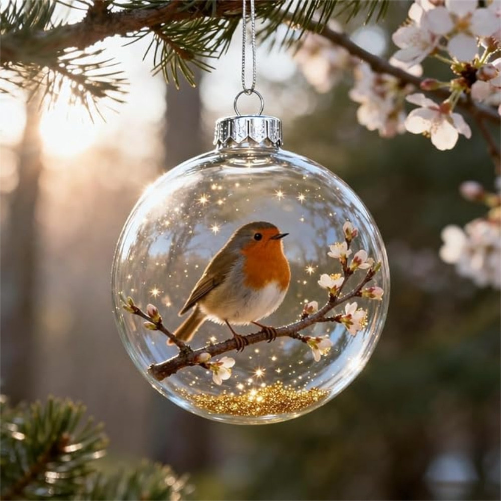 🐢2026 Marine & Forest Life Glass Decoration Collection Crystal Glass Ornament for Xmas Tree Memorial Gifts - Limited Edition 