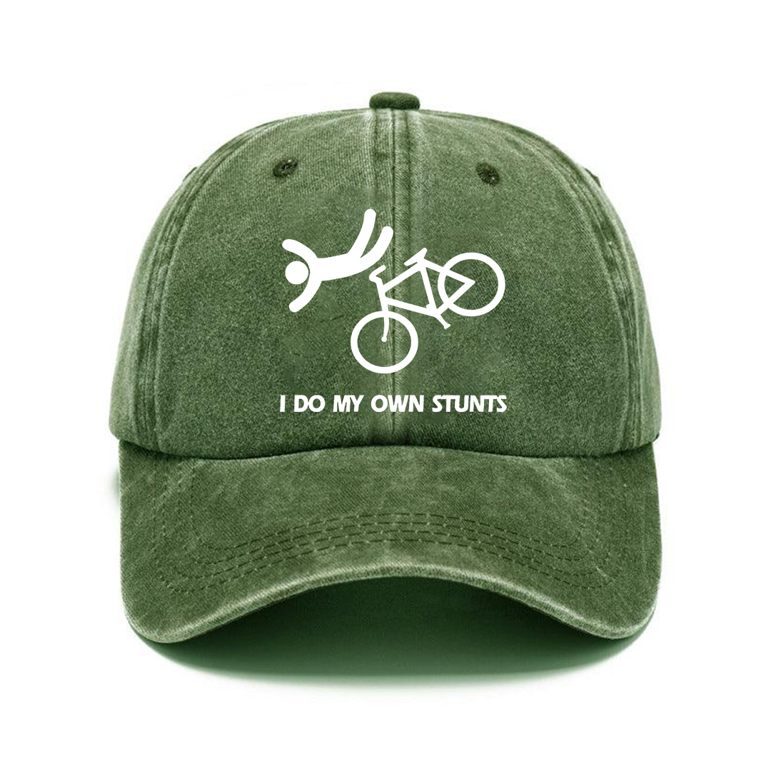 I Do My Own Stunts Hat | Vintage Washed Baseball Cap