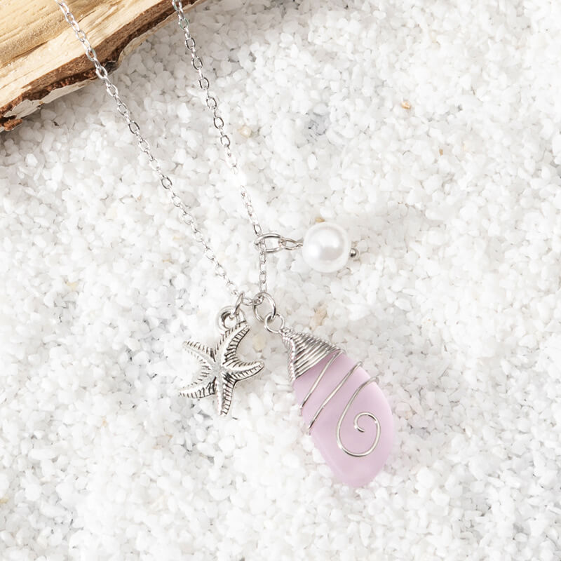 Sea Glass Pendant Necklace