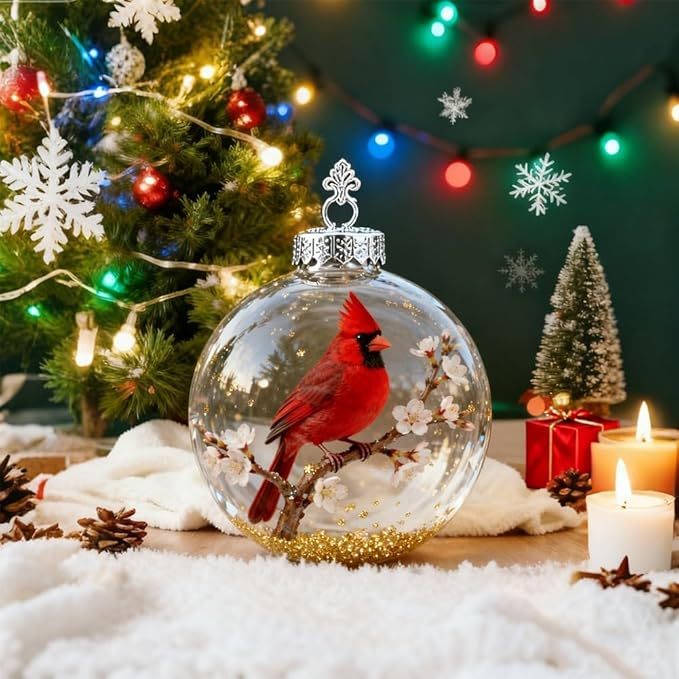 🔥LAST DAY 66% OFF-🐦Nature’s Birds Crystal Glass Ornament Set