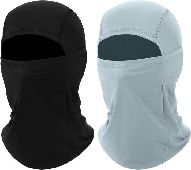 2 Pack Cooling Balaclava Summer Face Mask, UV Face Cover Sun Protection, Shiesty Full Face Masks for Men Motocycle Cycling