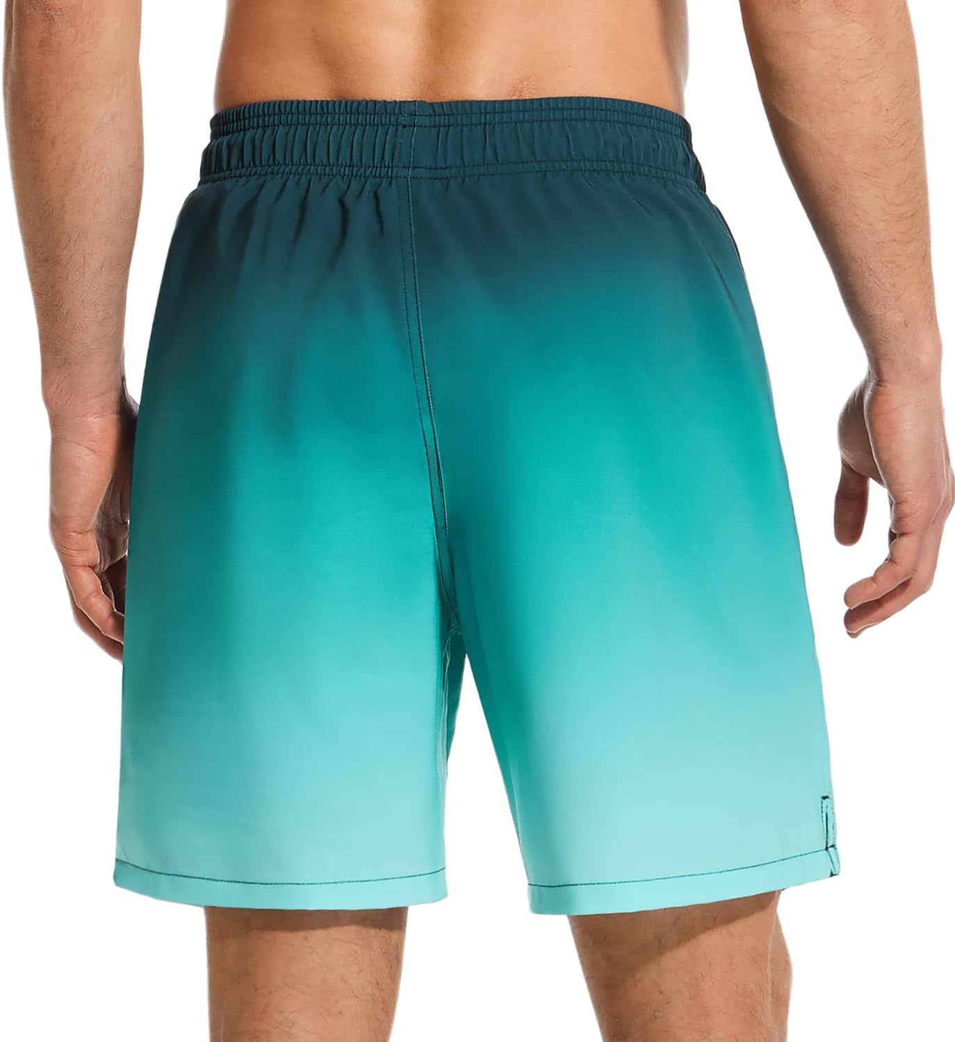 Mens Swim Trunks with Compression Liner Quick Dry Bathing Suit with Zipper Pockets Lightweight Beach Shorts