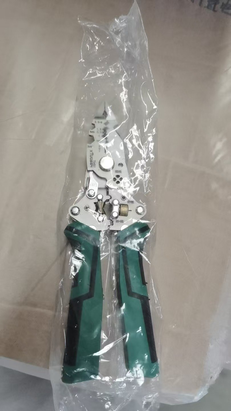 16 in 1 Wire Stripper Twister for Cutting and Pulling Wires,Cable Scissors,Voltage Tester Pliers, 12V to 250V Live,Null,Hot Wire Judgment AC DC, Audible and Flashing LED Alarms