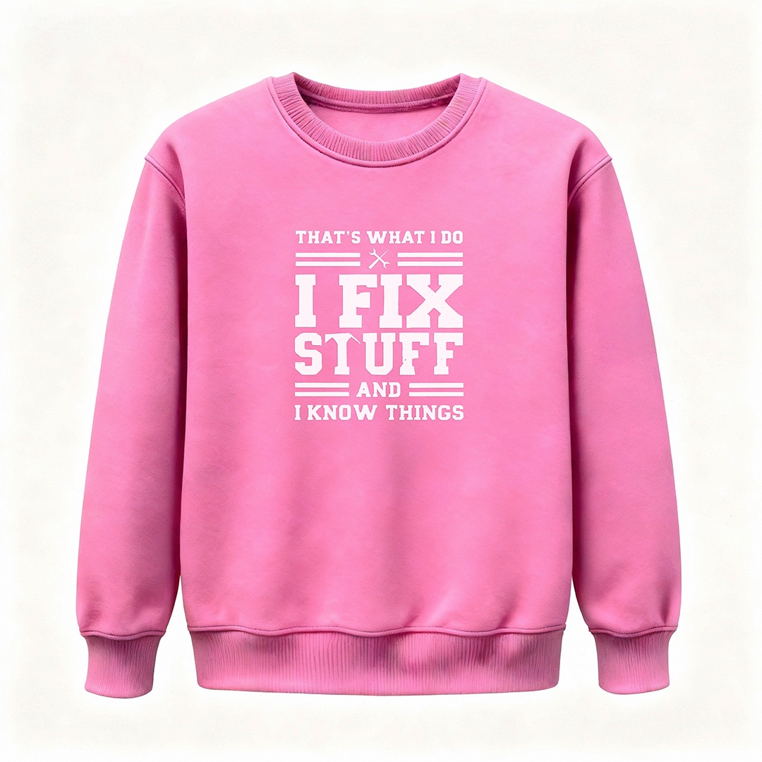 🔥“I Fix Stuff & Know Things” Tee – The Perfect T-Shirt for Problem Solvers 🔧