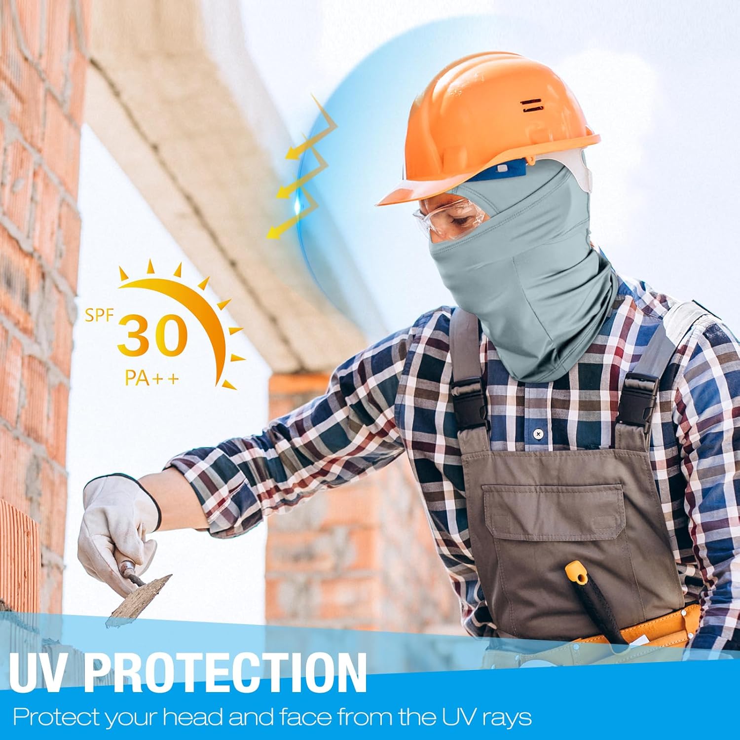 2 Pack Cooling Balaclava Summer Face Mask, UV Face Cover Sun Protection, Shiesty Full Face Masks for Men Motocycle Cycling