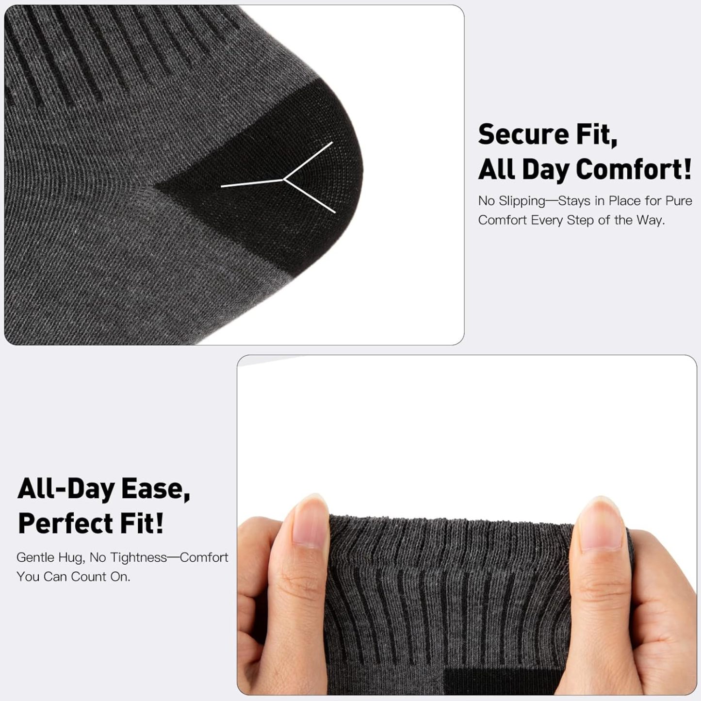 30 Pairs Ankle Socks For Men/Women - Breathable Mens Socks Size 10-13 Mini Crew Quarter Sock Value Pack in Bulk