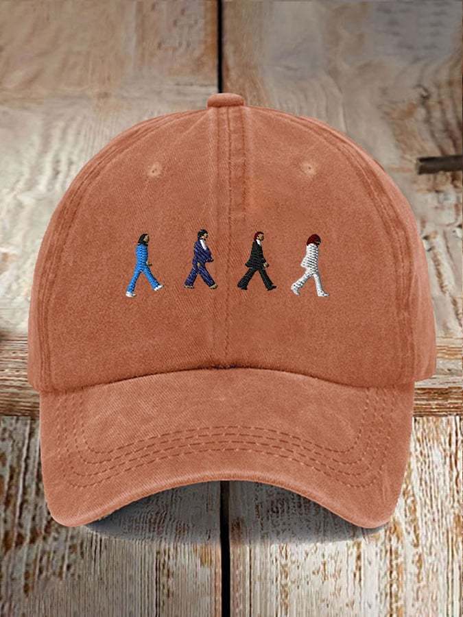 Retro The Band Print Casual Baseball Cap
