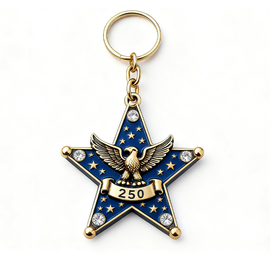🇺🇸 America 250th Anniversary Keychain (1776–2026)