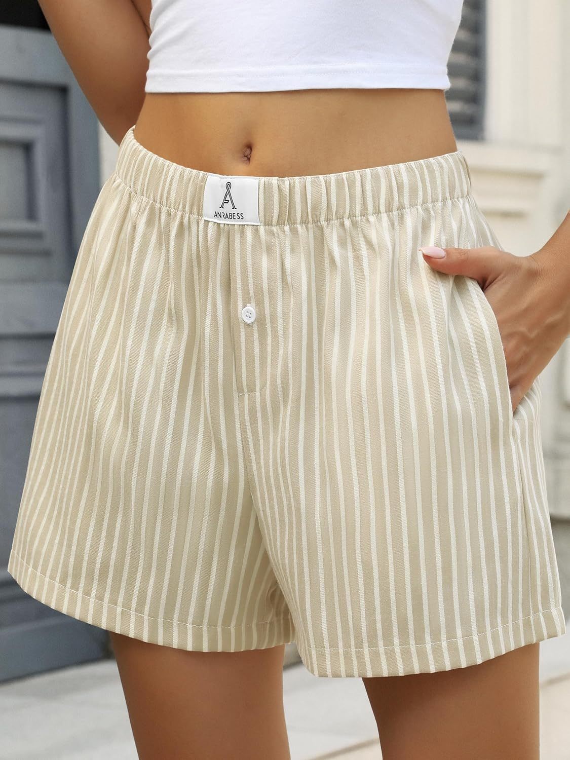 Boxer Shorts for Women Gingham Pajama 2025 Summer Casual Lounge Sleep Plaid Shorts Y2K Beach Bottoms