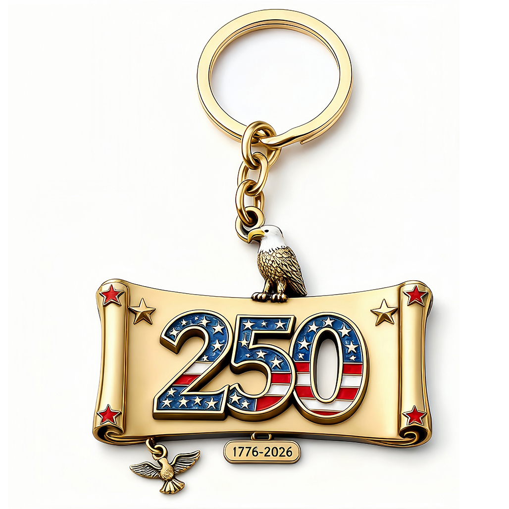 🇺🇸 America 250th Anniversary Keychain (1776–2026)