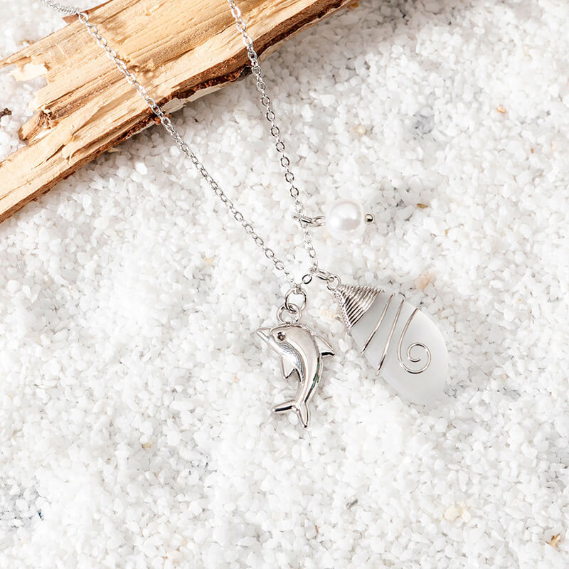 Sea Glass Pendant Necklace