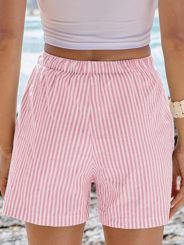 Boxer Shorts for Women Gingham Pajama 2025 Summer Casual Lounge Sleep Plaid Shorts Y2K Beach Bottoms