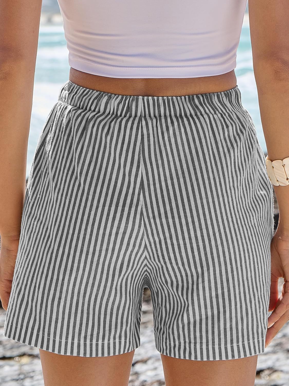 Boxer Shorts for Women Gingham Pajama 2025 Summer Casual Lounge Sleep Plaid Shorts Y2K Beach Bottoms