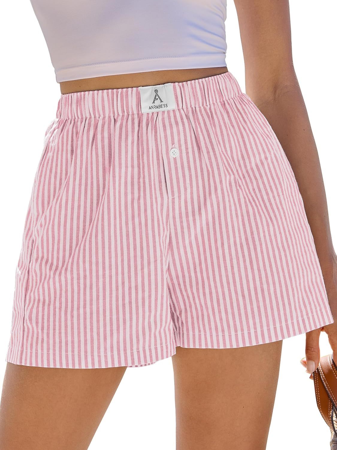Boxer Shorts for Women Gingham Pajama 2025 Summer Casual Lounge Sleep Plaid Shorts Y2K Beach Bottoms