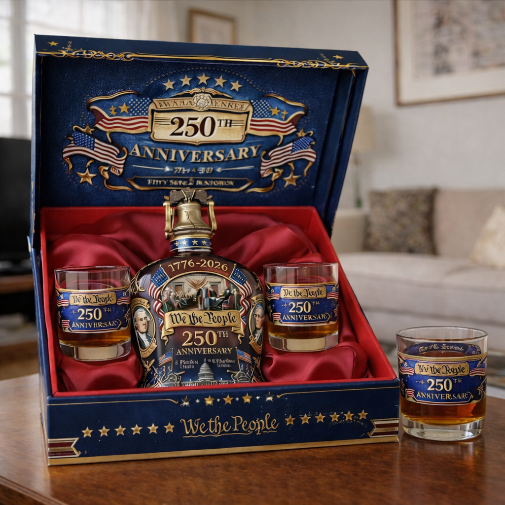 🚨 Last Day! 60% OFF — U.S. 250th Anniversary Whiskey Bottle 🥃🇺🇸