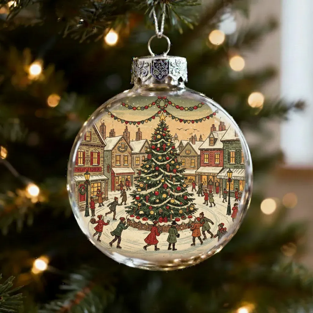 ​​🔥Last Day 49% OFF - Vintage Christmas Scene Bulb Ornaments