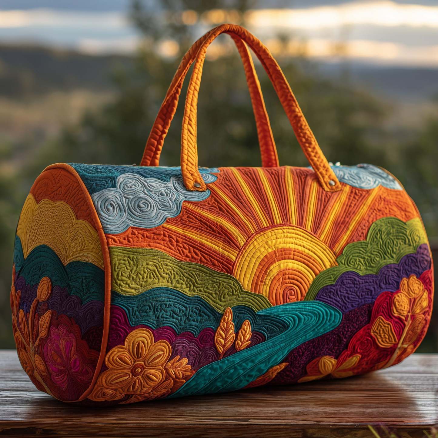Hippie Sun Quilt Duffle Bag GFTOHD9441