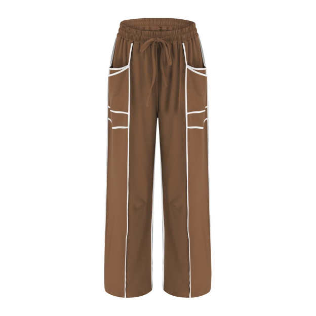 Loose and casual summer drawstring-waist wide-leg casual sweatpants