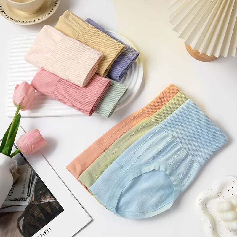 🔥🩲(7 pieces) Antibacterial high waist tummy control panties