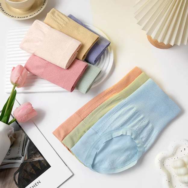 🔥🩲(7 pieces) Antibacterial high waist tummy control panties