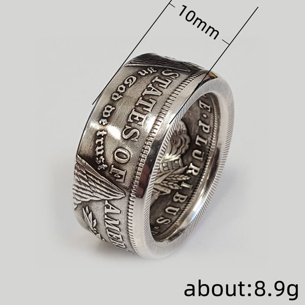 🎁1921 Classic Morgan Dollar Coin Ring