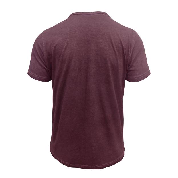 Vintage crew neck henley summer base layer outdoor short-sleeve T-shirt