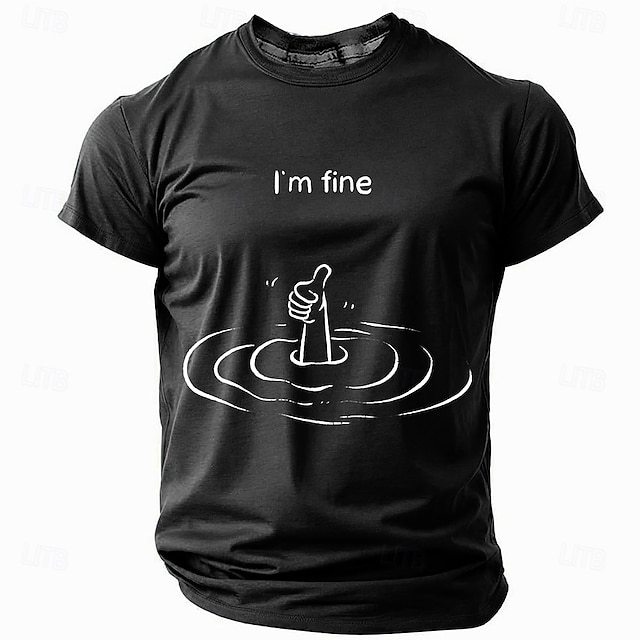  Men's Funny Slang T Shirt Long Sleeve T shirt 3D Print Crew Neck Shirt Fashion Daily Basic Street Casual Daily Black Red Blue Summer Spring All Seasons Clothing Apparel