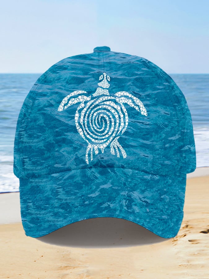 Unisex "Hawaiian Sea Turtle" Print Hat