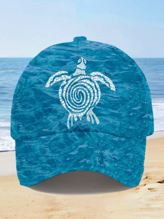Unisex "Hawaiian Sea Turtle" Print Hat