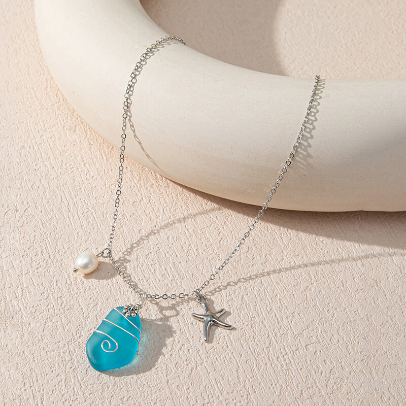 Sea Glass Pendant Necklace