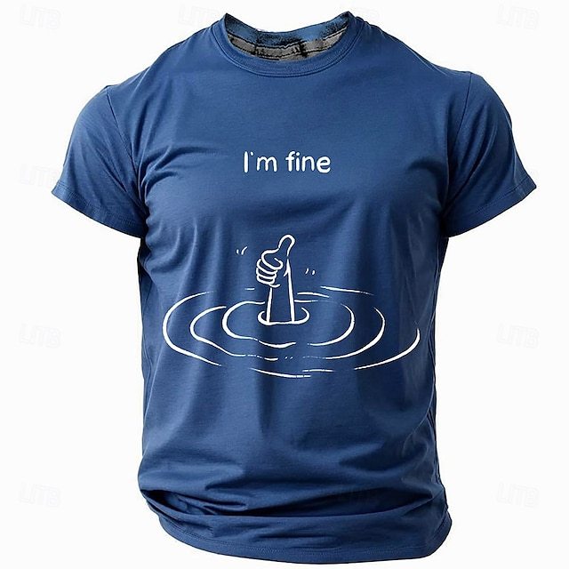  Men's Funny Slang T Shirt Long Sleeve T shirt 3D Print Crew Neck Shirt Fashion Daily Basic Street Casual Daily Black Red Blue Summer Spring All Seasons Clothing Apparel
