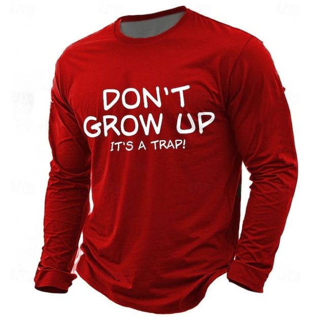 Men's Hang In There It Gets Worse Funny T Shirt Short Sleeve T shirt 3D Print Crew Neck Shirt Fashion Daily Basic Street Casual Black Red Blue Summer Spring Clothing Apparel