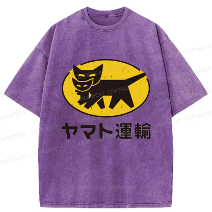 Baddiecat Yamato Transport Washed T-shirt