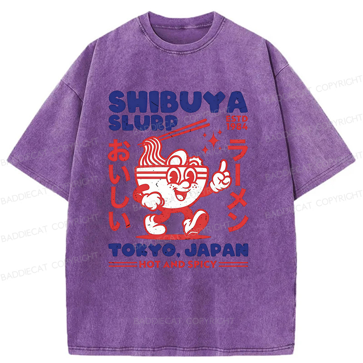 Baddiecat Shibuya Slurp Washed T-shirt