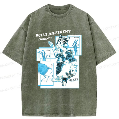 Baddiecat AI Malfunction Washed T-shirt