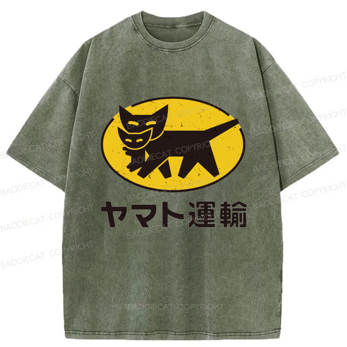 Baddiecat Yamato Transport Washed T-shirt