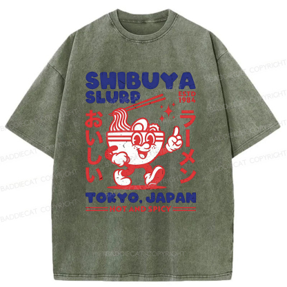 Baddiecat Shibuya Slurp Washed T-shirt
