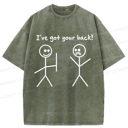 Baddiecat I've Got Your Back Washed T-shirt