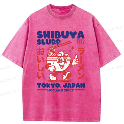 Baddiecat Shibuya Slurp Washed T-shirt
