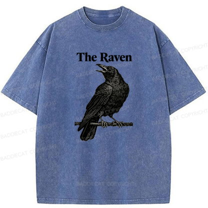 Baddiecat The Raven Washed T-shirt