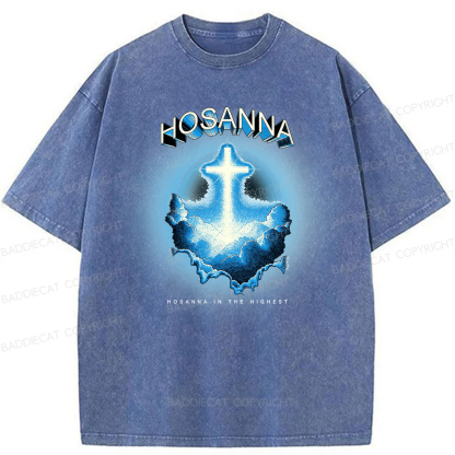 Baddiecat Hosanna In The Highest Washed T-shirt