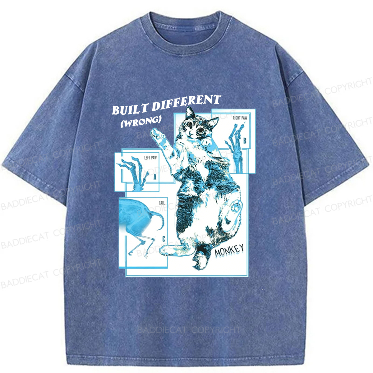 Baddiecat AI Malfunction Washed T-shirt