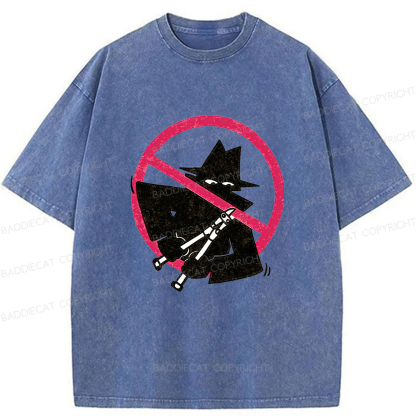 Baddiecat Intruder Washed T-shirt